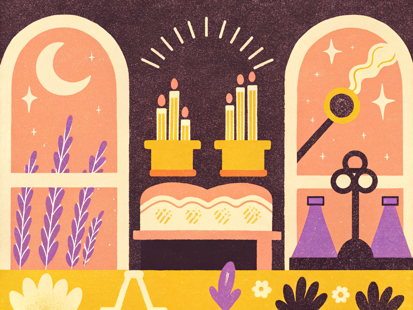 Diffuseur d'huiles essentielles dans une ambiance relaxante